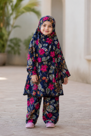 Baby Plazu Khimar Set - 1002 - m-৪-৬-বছর