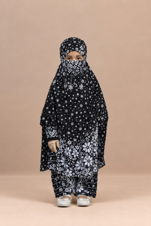Baby Plazu Khimar Set - 1018 - m-৪-৬-বছর